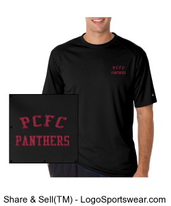 PCFC Black B-Dry Core Short-sleeve Performance Adult Design Zoom